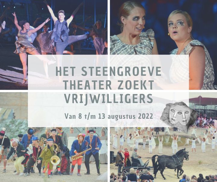 De Steengroeve is het mooiste openluchttheater van Nederland en daar kan jij deze zomer shinen! ✨ We zoeken namelijk vrijwillige…
