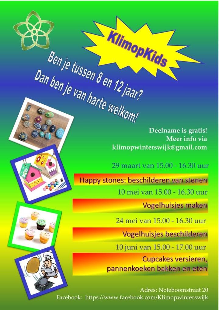 KlimopKids, activiteiten voor kinderen tussen de 8 en 12 jaar!